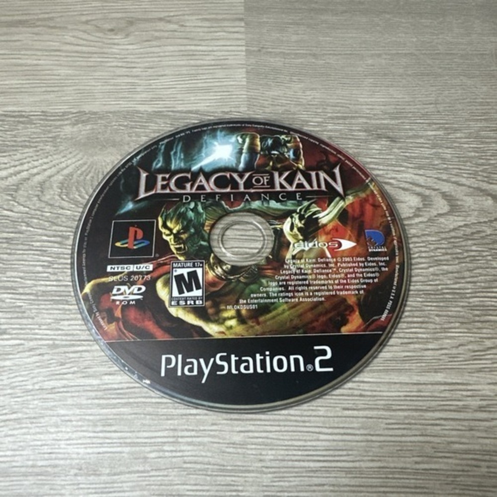 Sony PlayStation 2 PS2 Disc Only Tested/ Works Legacy of Kain Defiance‎ 2003